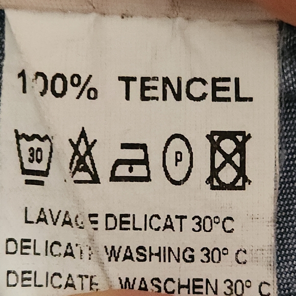 SAINT JAMES Chambray Shirt “Frédéric” Style 100% TENCEL short sleeve m - Picture 9 of 13